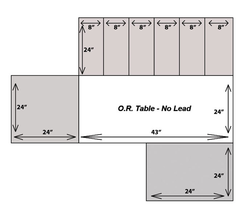 Saddle Shield for 24″ Wide Table