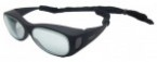 Laser-X Fitover, Matte Black Lead Glasses