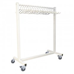 Mobile Apron Valet with 10 or 20 Hangers
