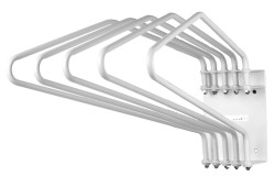Wall Mounted Deluxe 5 Arm Apron Rack