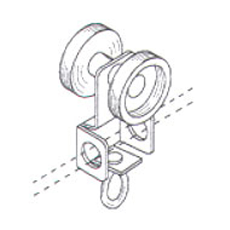 Single Carrier Curtain Track Accessory (Straight Track)